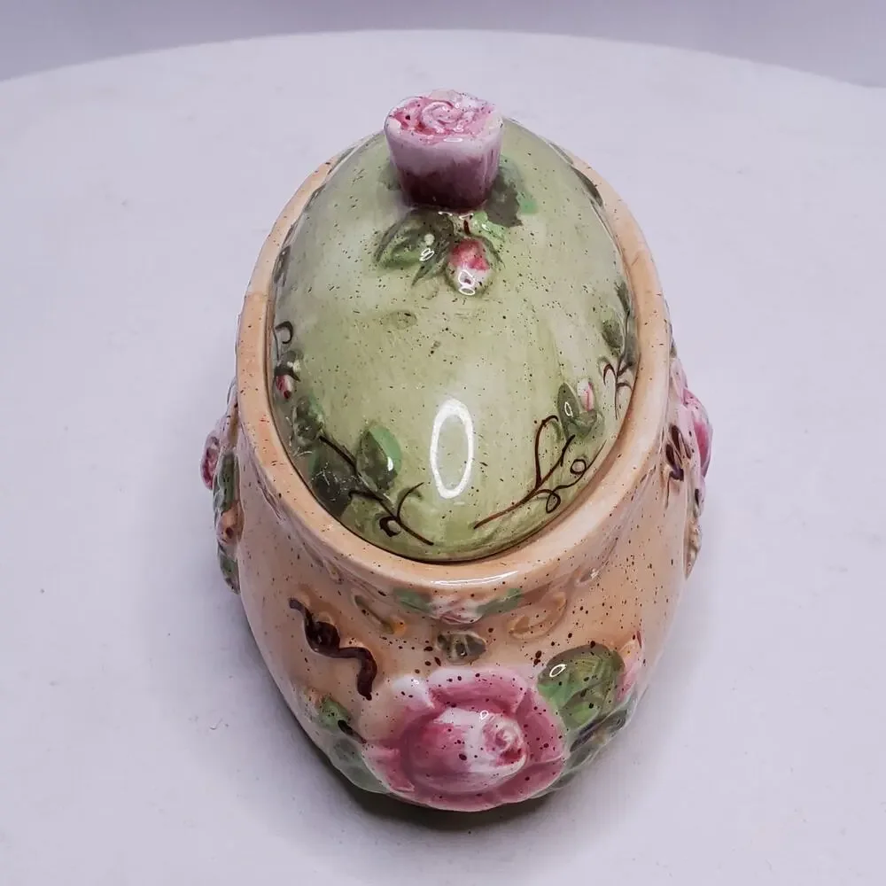 Vintage 2004 Brownlow Rosa Bella Trinket Box by Bonnie Griffin 8x3x3 Inch